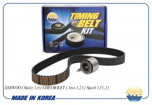 Комплект ГРМ(ремень ГРМ +ролик) DAEWOO Matiz 1,0, CHEVROLET Aveo 1,2, Spark 1,1- AMD.KITBR1 AMD