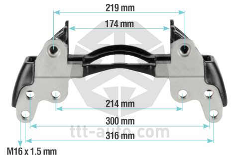 держатель скобы диск. тормоза! 6отв. 17,5' Knorr\SN5, MB Atego 20227 TTT AUTO