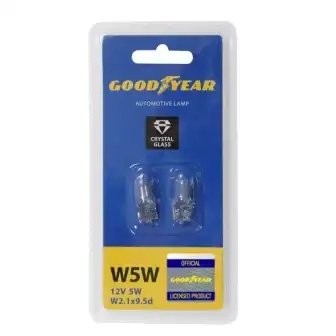 Лампа 12V W5W T10W W2.1x9.5d блистер (2шт.) GOODYEAR GY015206 GOODYEAR