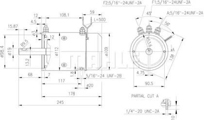 Стартер 24V 5.5kW MS 757 MAHLE KNECHT
