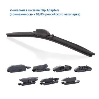 Щетка стеклоочистителя 410мм бескаркасная (8 адаптеров) Premium GOODYEAR GY000436 GOODYEAR