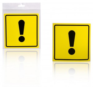 Знак "Начинающий водитель" (ГОСТ внутр., самоклеящ.) (150x150) инд.упак. "AIRLIN AZN11 AIRLINE