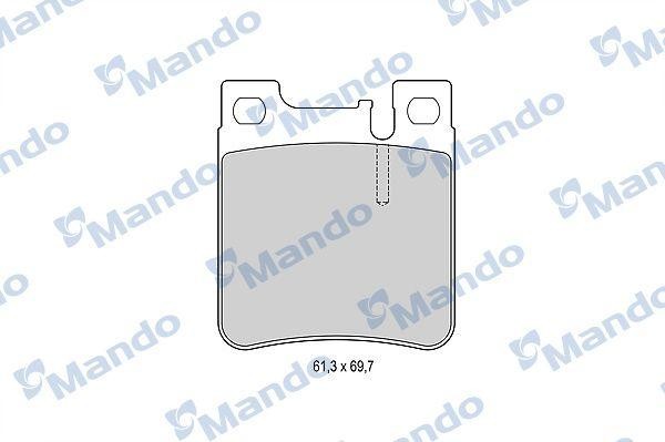 Колодки тормозные MERCEDES 140,210 задние (4шт.) MANDO MBF015655 MANDO