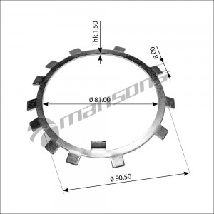 Шайба MERCEDES ступицы стопорная MANSONS 700.180 MANSONS