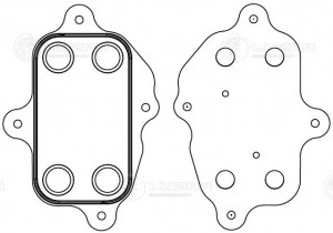 Радиатор масл. для а/м SsangYong Kyron 05-/Actyon 05-/Rexton 02- LOc1701 LOC 1701 LUZAR