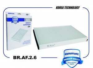 Фильтр салонный BR.AF.2.6 13175553 OPEL Astra H 2004-2014 BR.AF.2.6 BRAF26 BRAVE