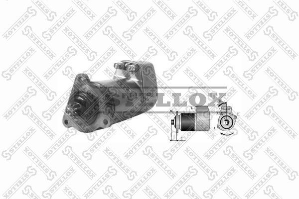 стартер!24V-5.4KW 9зубьев 105'вправо\Omn MAN D2565/2566/MB OM401-403/RVI 88-02000-SX STELLOX