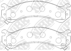 PN0409-NIBK колодки дисковые передние!\ Cadillac DTS, Chevrolet Silverado, Humme PN0409 NIBK