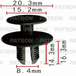 Клипса пластмассовая P370495 P370495 PATRON