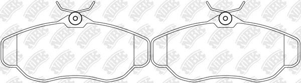 Колодки тормозные LAND ROVER Range Rover (94-02),Discovery (05-09) передние (4шт PN0295 NIBK