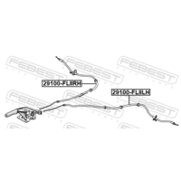 ТРОС РУЧНОГО ТОРМОЗА ЛЕВЫЙ 29100-FLIILH 29100-FLIILH FEBEST