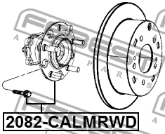 Ступица задняя 2082-CALMRWD 2082-CALMRWD FEBEST