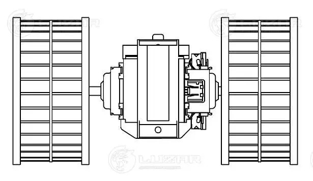 Э,вентилятор отоп. Iveco Eurotrakker (93-),Eurostar (93-),Trakker (04-) LFh 1604 LFH1604 LUZAR