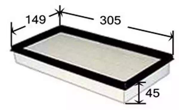 Фильтр воздушный  TOYOTA CARINA 1,6 1994 - 1997  TOYOTA CARINA 1,8 1995 - 1997 A A1505 JS ASAKASHI