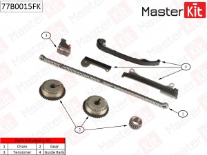 Комплект цепи ГРМ NISSAN Almera/Tino 1.5i-1.8i 16V QG15/QG18DE 00 77B0015FK 77B0015FK MASTER KIT