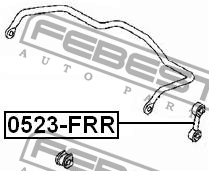 Тяга стабилизатора 0523-FRR 0523-FRR FEBEST