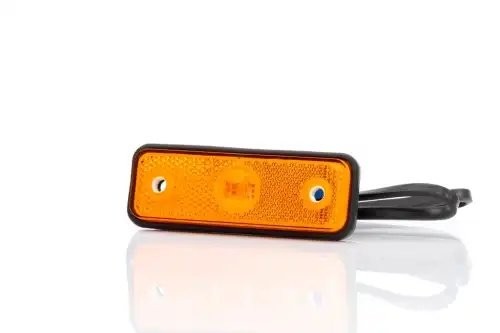 фонарь габаритный! LED, жёлтого цвета, 102х36, с проводом 0,5м \ FT004ZLED FRISTOM