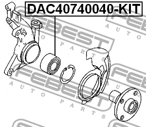 Подшипник ступицы DAC40740040-KIT DAC40740040-KIT FEBEST
