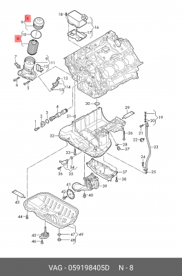 AUDI Q5 [80A] (2017>) 059 198 405 D VAG