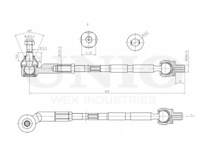 Тяга рулевая правая SSP-30100 UNIO