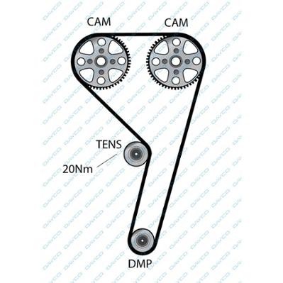 FORD FIESTA/FOCUS/MAZDA 121/VOLVO C30/S40/V50 1.4-2.0 16V 94671 DAYCO