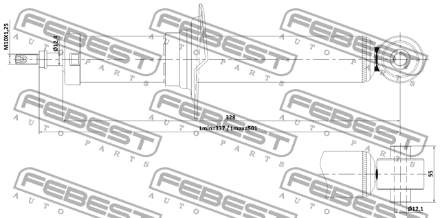 SUBARU LEGACY OUTBACK (B15) (2015>) 08110-003R FEBEST