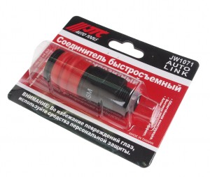 Переходник для компрессора 3/8" быстросъемный композитный с клапаном наружная ре JTC-JW1071-30SMC JTC TOOLS