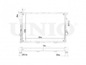 Радиатор охлаждения двигателя RAD-10102 UNIO