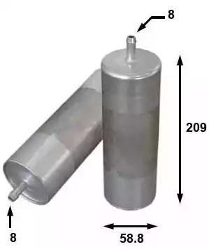 фильтр топливный!\ BMW E30/E36/E34/E32 1.6i-5.0i 87-99 FS2028 JS ASAKASHI