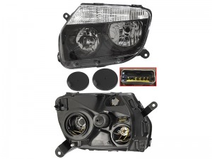 Фара RENAULT DUSTER 10- черная ST-551-1186L-LDEM2 ST5511186LLDEM2 ST5511186LLDEM2 SAT