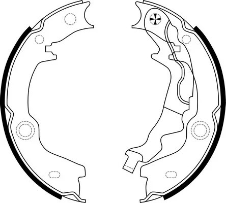 Колодки барабанные HYUNDAI Cerato 1.6 2.0 08-/ Rio 1.4 1.6 05-11/ Verna 1.6 05-0 BS11015 SB NAGAMOCHI