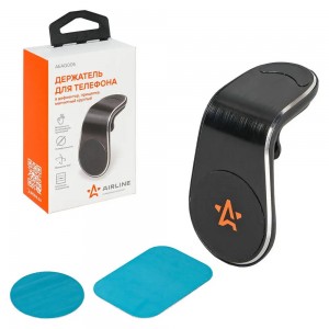 Держатель для телефона в дефлектор прищепка магнитный круглый (AEAG005) AEAG005 AIRLINE