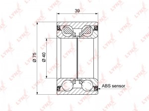 Подшипник ступицы TOYOTA Yaris (99-) передней LYNX WB-1330 LYNXAUTO