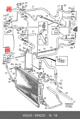 болт !M8x20 mm\ VOLVO 959220 VOLVO