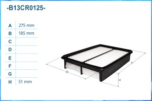 Фильтр воздушный B13CR0125 B13CR0125 CWORKS