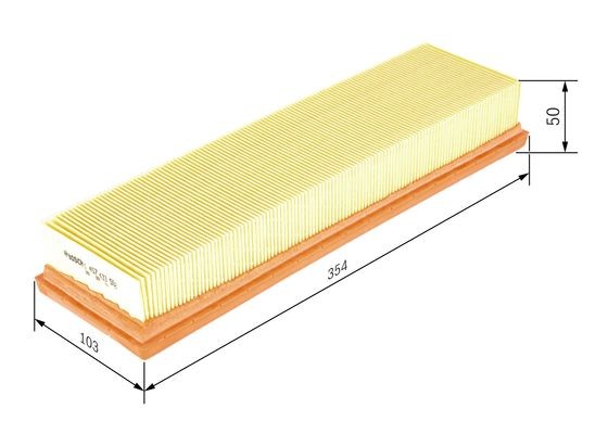 фильтр воздушный! Citroen C4, Peugeot 206/307 1.4 16V 04> 1 457 433 592 BOSCH