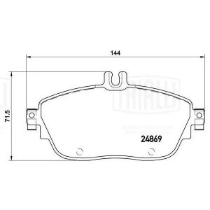 Колодки торм. Mercedes GLA (13-) диск. перед. (PF 4285) PF 4285 TRIALLI