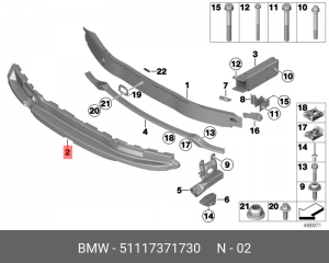 Ударный демпфер Вх BMW 51 11 7 371 730 BMW