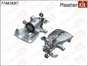 Суппорт тормозной зад. прав. VW MULTIVAN V (7HM, 7HN, 7HF, 7EF, 7EM, 7EN) 2003 - 77AK1697 MASTER KIT