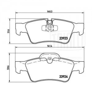 Колодки торм. Mercedes ML (W164) (05-)/GL (X164) (05-) диск. зад. (PF 4063) PF 4063 TRIALLI