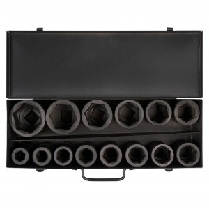 Набор головок ударных 1 90мм 14пр. (22-60мм) кейс (ATAS046) ATAS046 AIRLINE