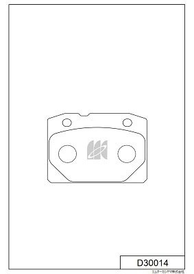D30014 колодки дисковые передние!\ Lada 2101-06 1.2-1.6 70> D30014 MK KASHIYAMA