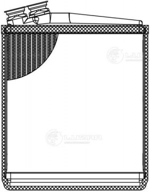 Радиатор отоп. для а/м Volvo S60 (10-)/S80 (06-)/XC60 (08-)/XC70 (07-)/RR Evoque LRH 1011 LUZAR