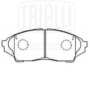 Колодки торм. Toyota Mark II/Chaser/Cresta X100 (96-) диск. перед. (PF 4341) PF 4341 TRIALLI