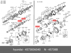 Подшипник 4573836040 HYUNDAI KIA