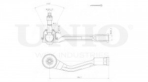 Наконечник рулевой правый SSP-10184 UNIO