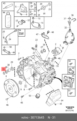 Стопорное кольцо 30713645 30713645 VOLVO