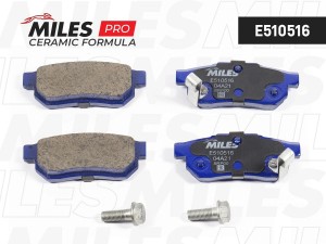 Колодки тормозные задние (Смесь CERAMIC серия PRO) HONDA ACCORD 85-89/CIVIC 87-0 E510516 MILES