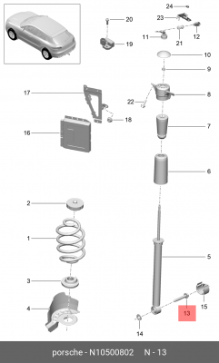 БОЛТ N10500802 N 105 008 02 VAG