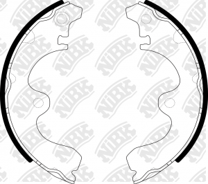 Колодки тормозные барабанные TOYOTA PASEO/STARLET 1.0-1.5 89-99  FN2321 FN2321 NIBK